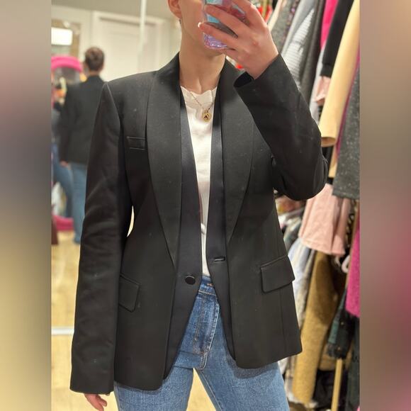 Alexander Wang black blazer with shawl collar size M - Picture 14 of 16